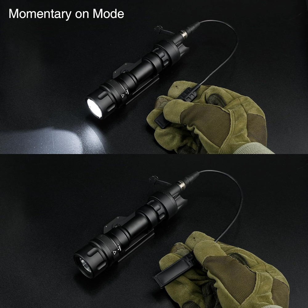 Dual Tailcap Switch Remote Pressure Control for M952V Tactical Weapon Flashlight