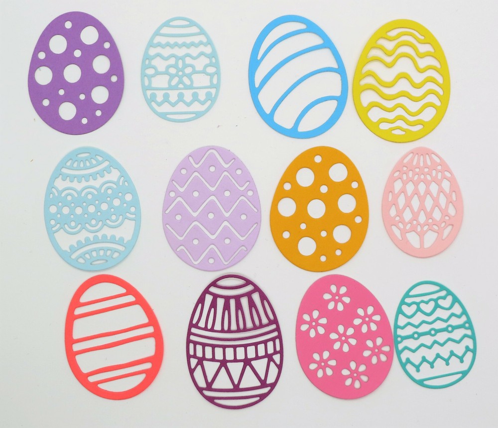 Intricate Medium Egg Eggs Easter Paper Die Cut