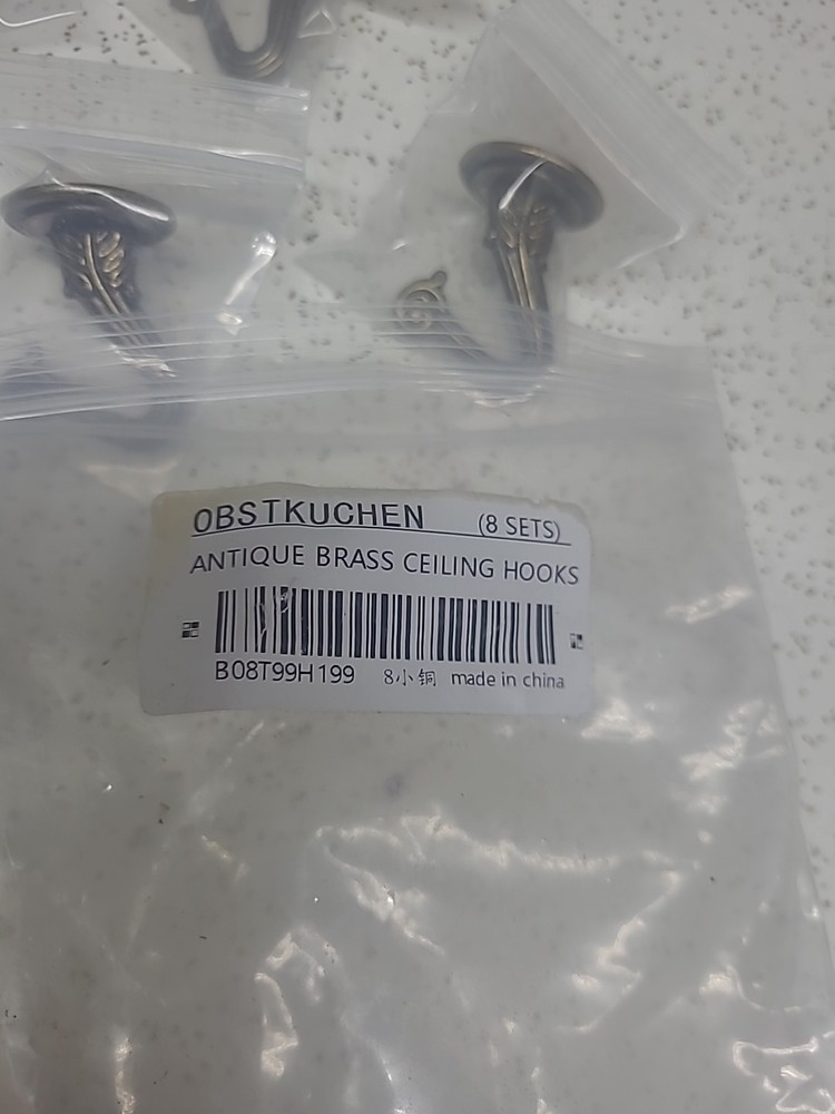 Obstkuchen Antique Brass Ceiling Hooks