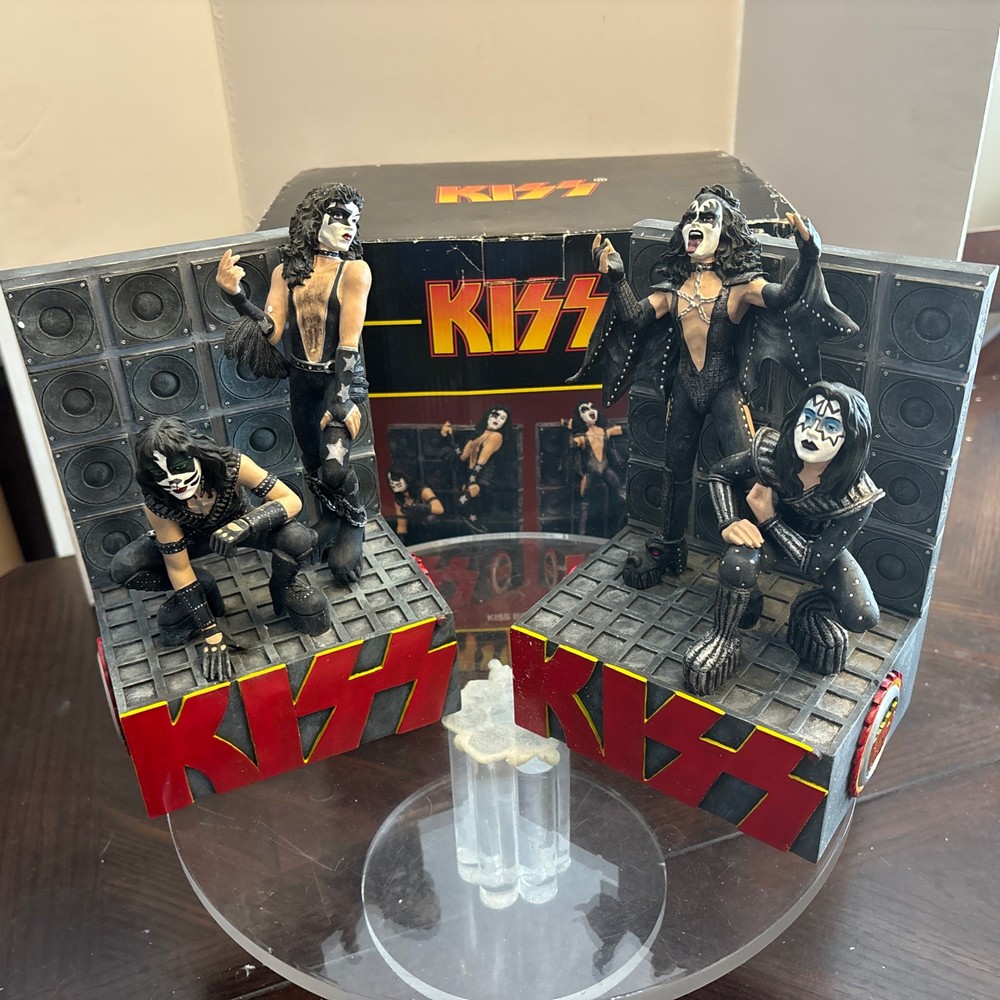 KISS SPENCER KISS BOOKENDS  1999 With Box Ace Frehley Peter Criss Paul Stanley
