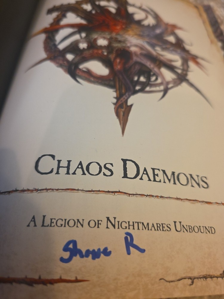 Games Workshop Warhammer 40k Chaos Daemons Rulebook Codex Hardback