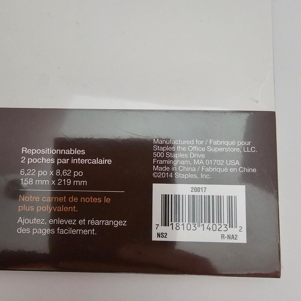 ARC Pocket Poly Dividers 2-Pack Model #20017 Customizable Notebook System NEW