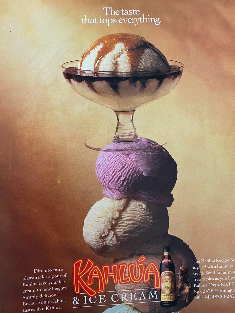 Kahlua, Full Page Vintage Print Ad