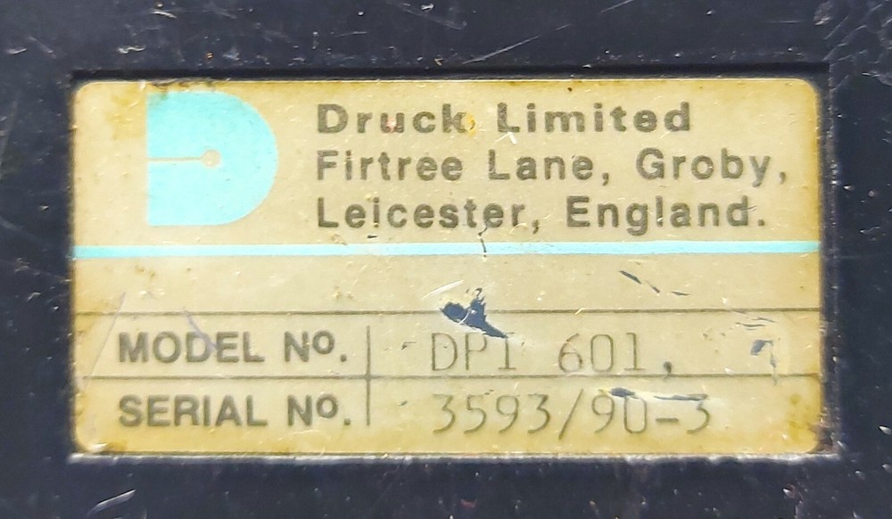 Druck DPI601 Digital Pressure Indicator