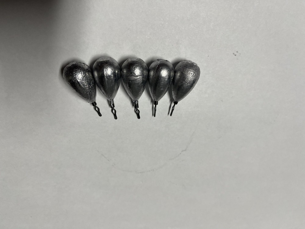 50 pcs 1oz Bell Drop Shot Weights