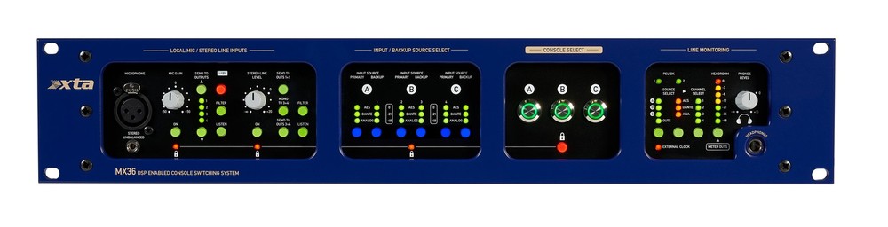 XTA MX36-XTA Console Switching System with Dante, AES, Analog x 3