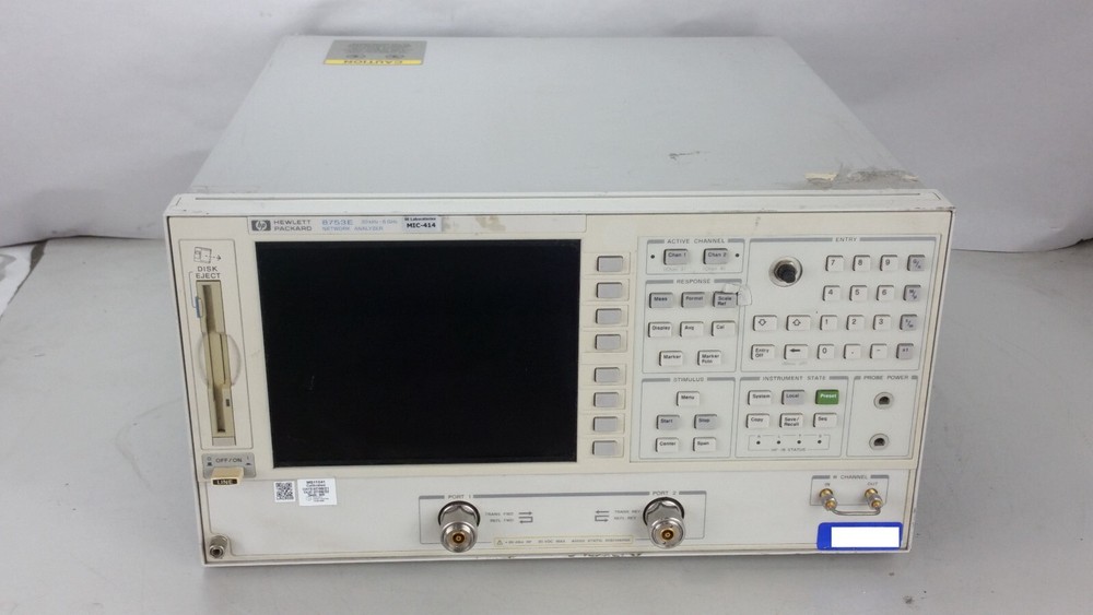 AS-IS HP/Agilent 8753E 30kHz-6GHz Network Analyzer NO RETURN