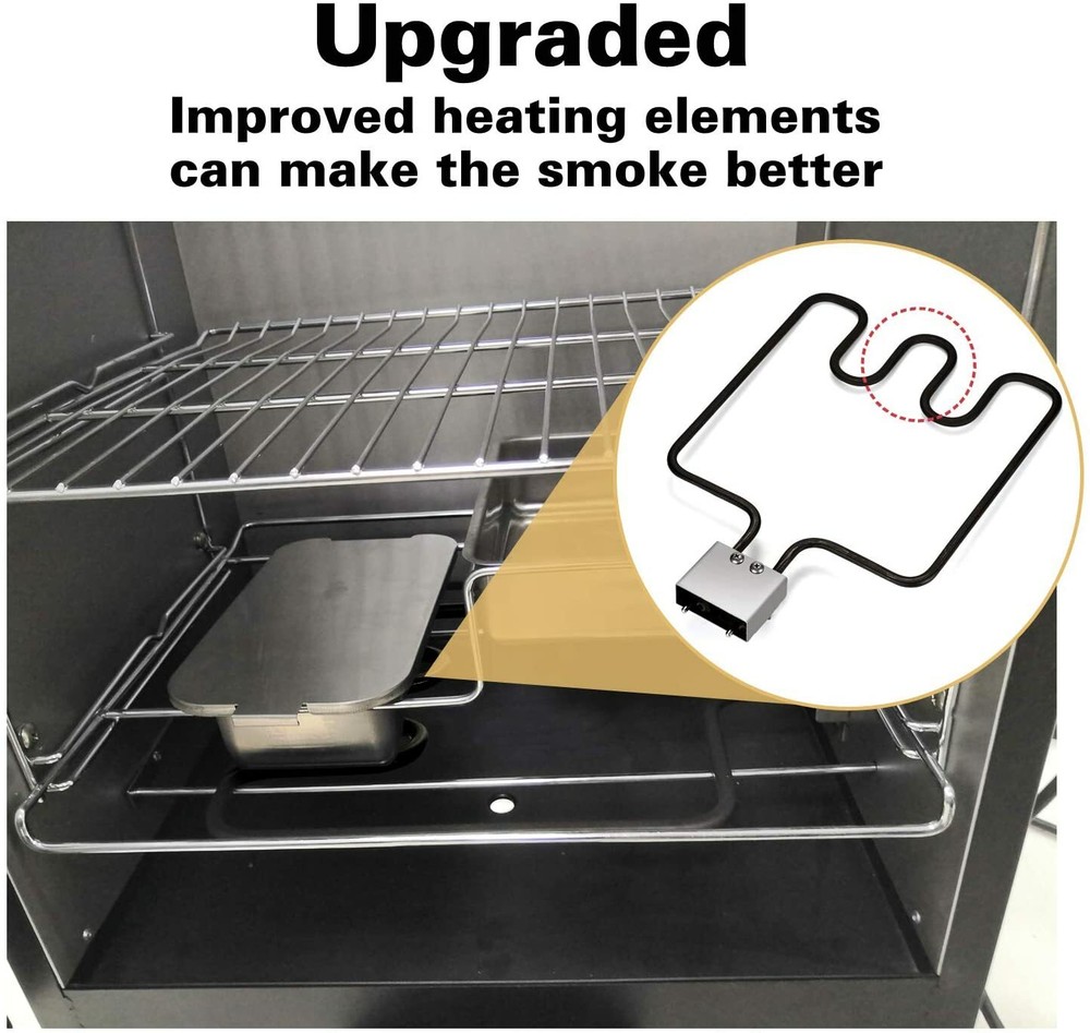 1500W Electric Smoker Grill Heating Element Replacement Part & Cord Controller