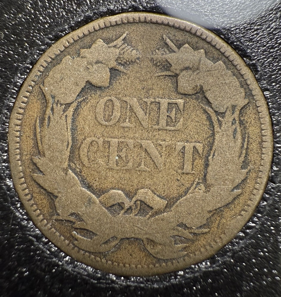1857 Flying Eagle Cent PCS Flip Circulated Coin 1C