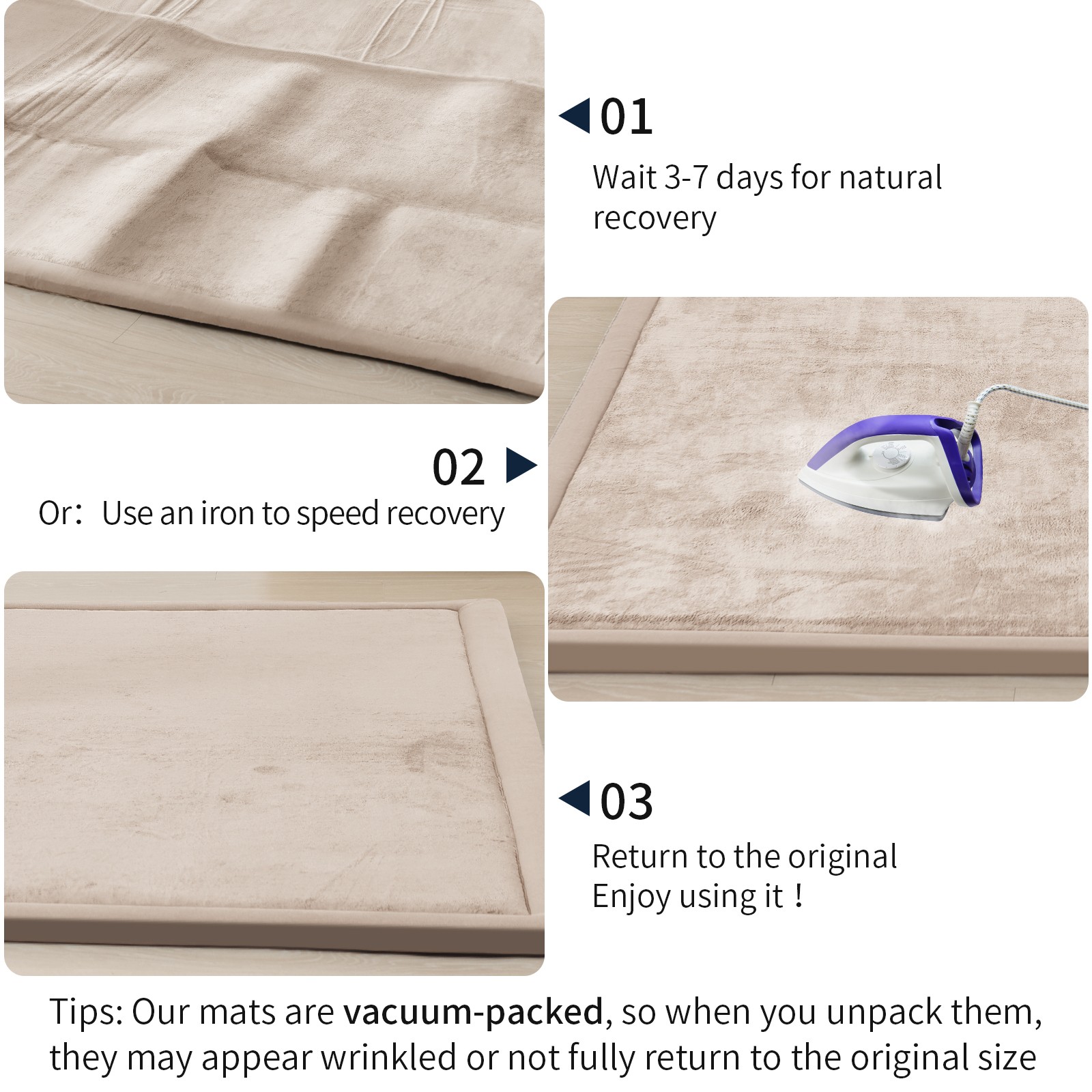 79x118'' Thick Extra Large Baby Play Mat Memory Foam Nursery Rug for Crawling