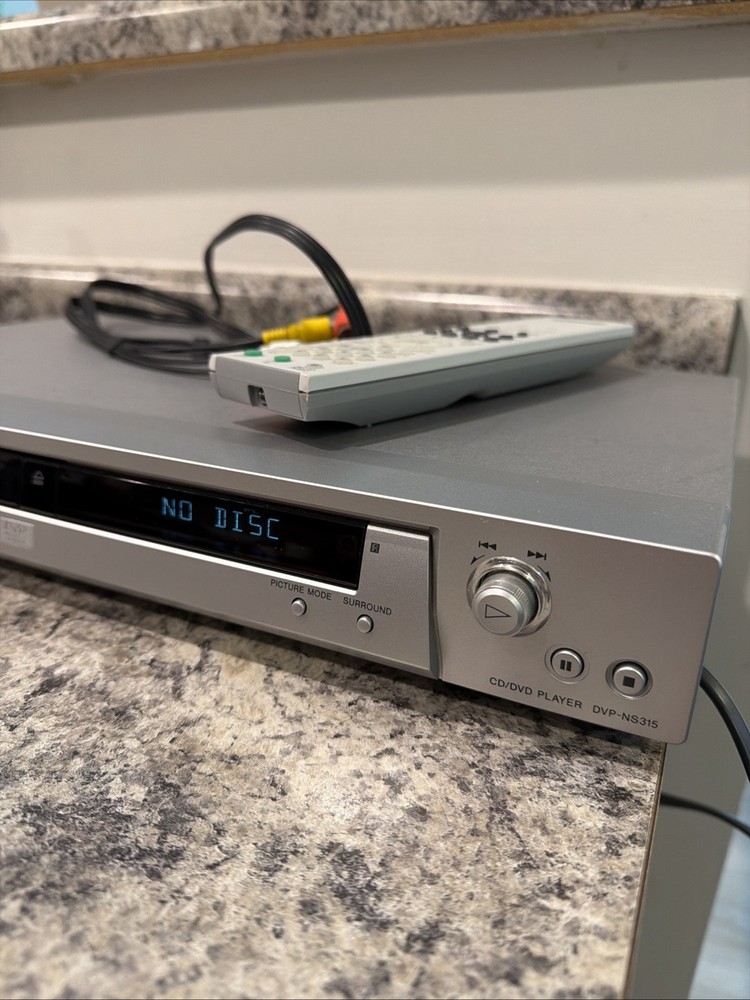 Sony DVP-NS315 CD/DVD Player with Remote Tested & Working - Silver