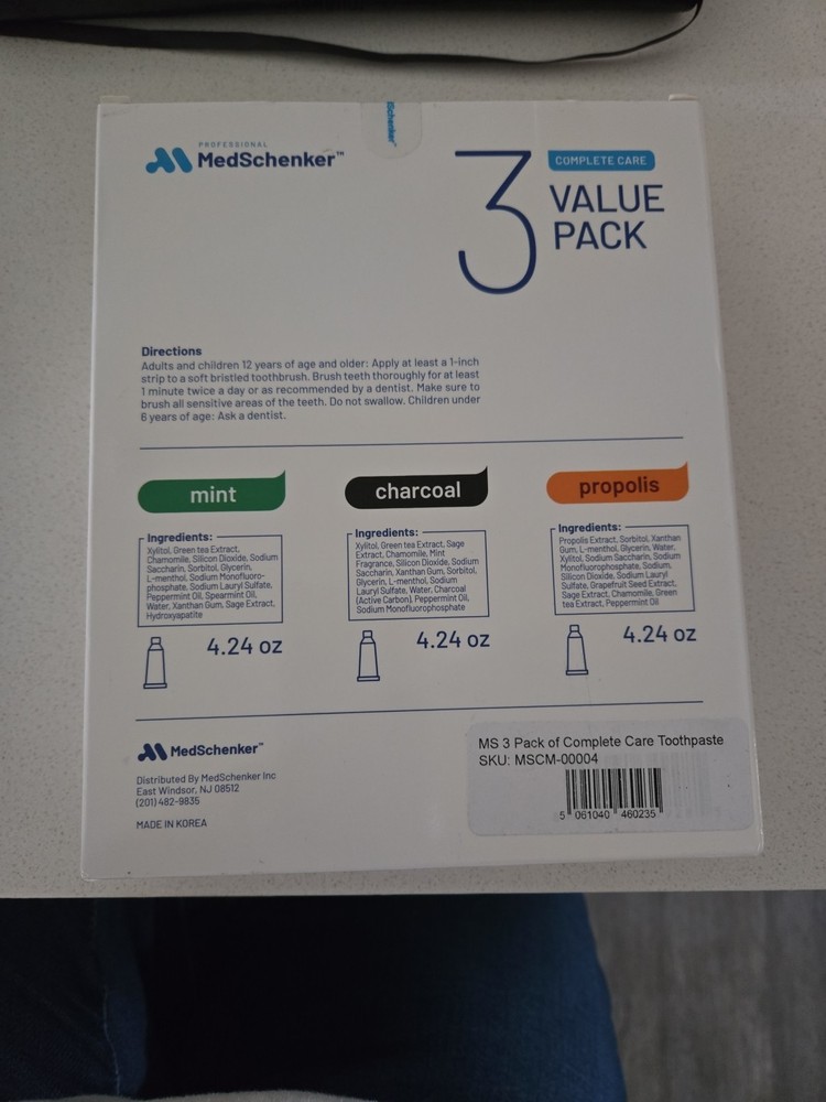 Toothpaste MedSchenker Complete Care Value Pack 3
