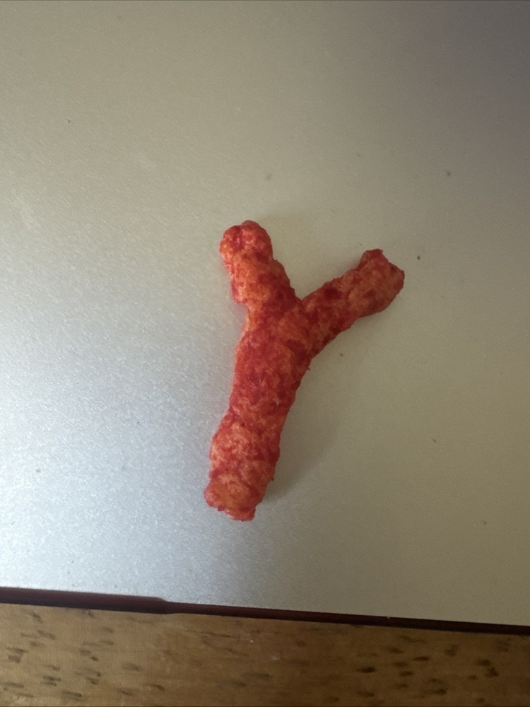 Y Shaped Hot Cheeto