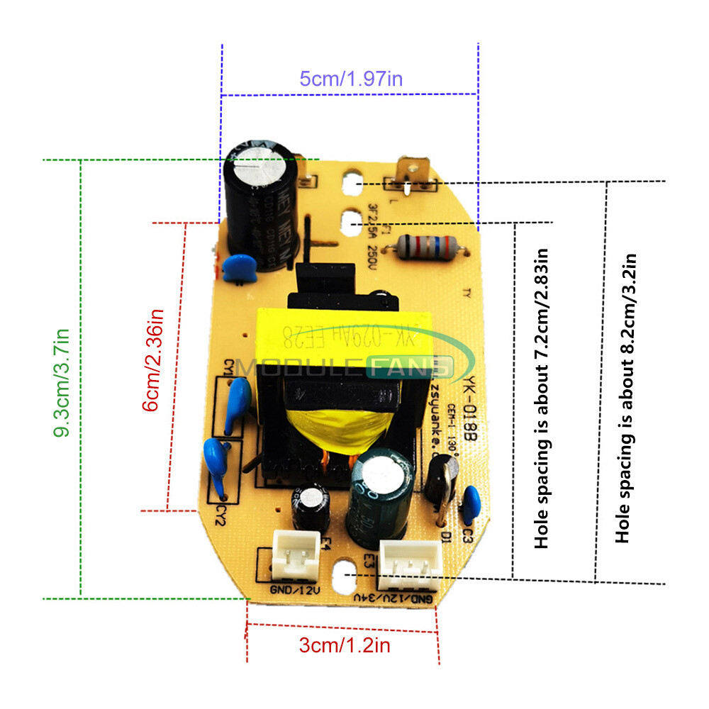 12V 34V 35W Universal Humidifier Power Supply Board Atomization Circuit Module