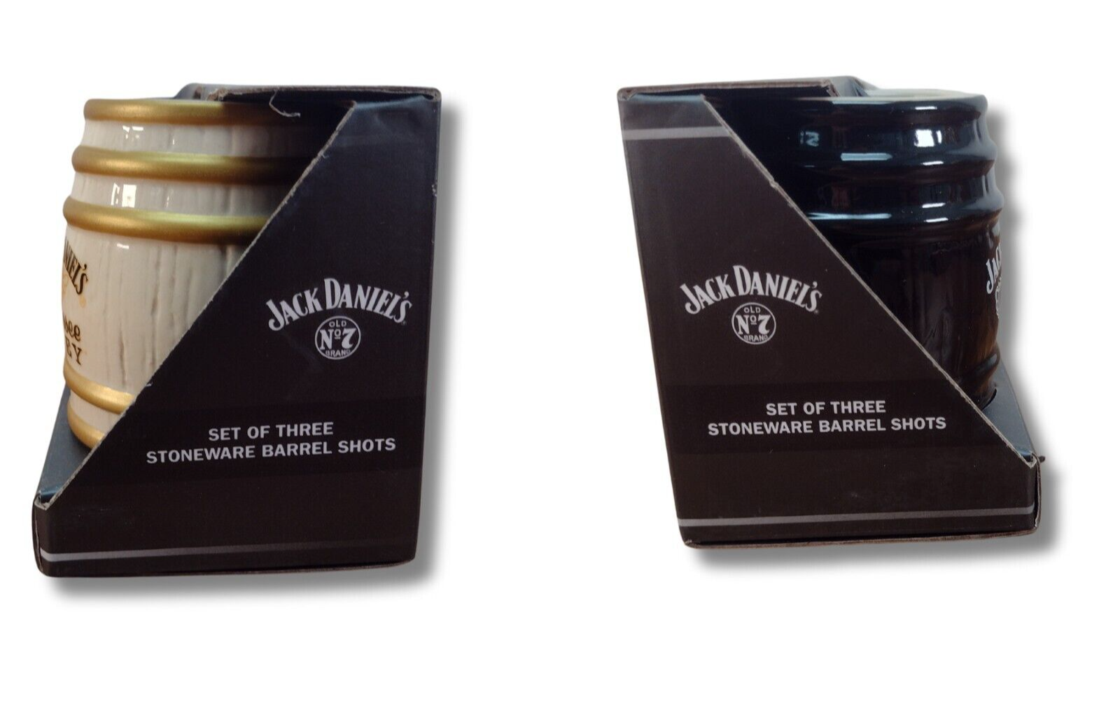 Jack Daniel's Stoneware Barrel Shots Set of 3 - Jack Daniels 3 piece Gift Set