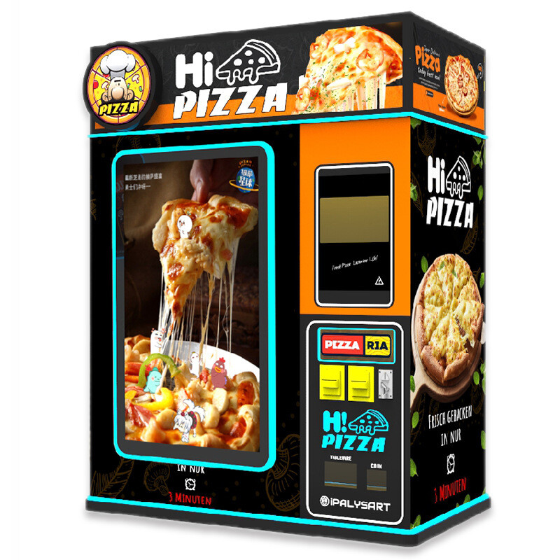 Smart Touch Screen Pizza Vending Machine Commercial Fully Automatic Outdoor