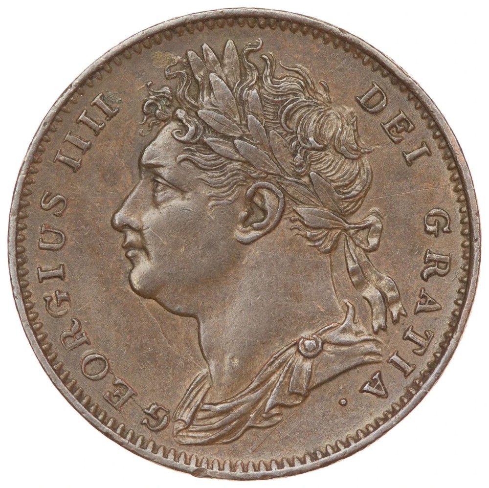 Great Britain - 1 Farthing 1822 - George IV, Nice Quality