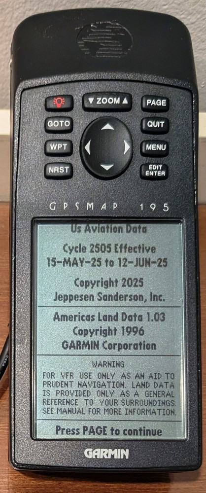 Garmin GPSMAP 195 295 & III Pilot Current 2025 Database Update Service