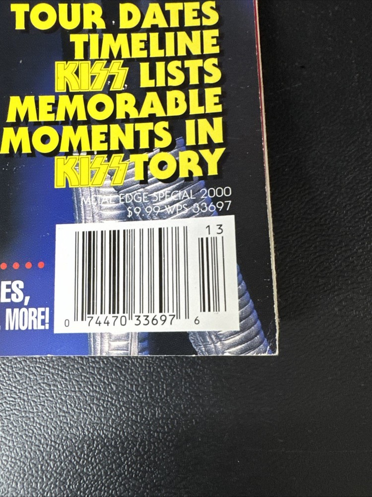 2000 METAL EDGE SPECIAL KISS THE OFFICIAL KISS FAREWELL POSTER BOOK MAGAZINE