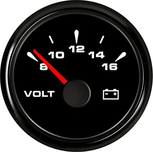 SAMDO 7 Back Light Universal 52mm Voltmeters Voltage Gauges Voltage Black