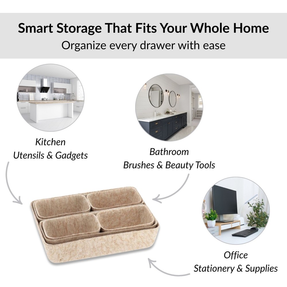 7-Piece Drawer Organizer Set