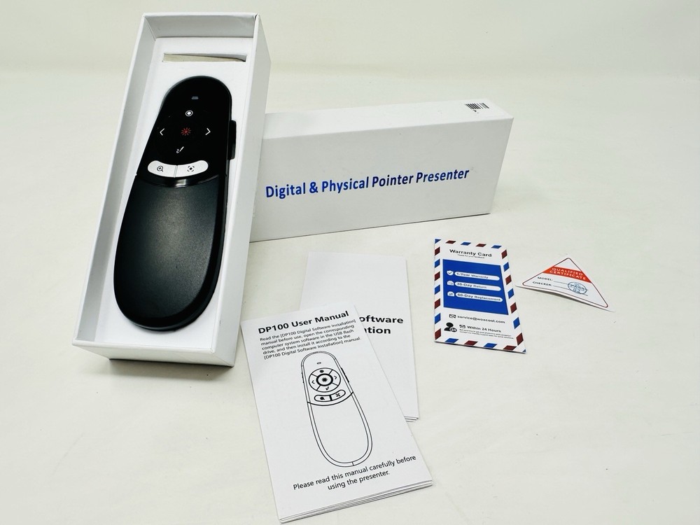 Physical & Digital Pointer Clicker Remote For Presentations w/Laser NEW Open Box