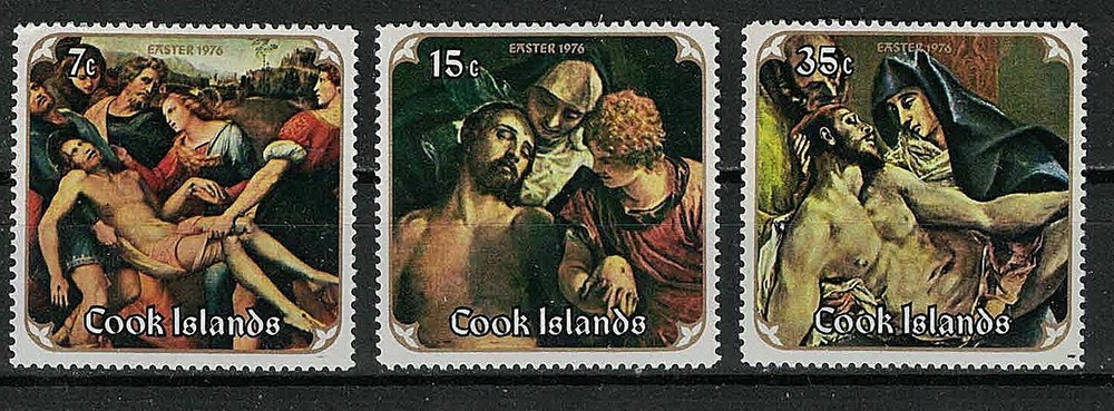 COOK ISLANDS:1976 SC#442-44 MNH Easter.