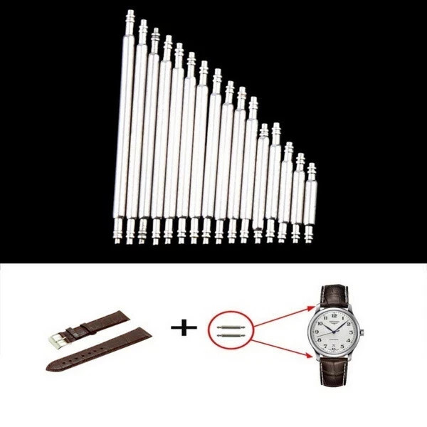 360pcs Watch PIN SPRING BARS Band Strap Link 8-25mm Repair Kit Stainless Steel