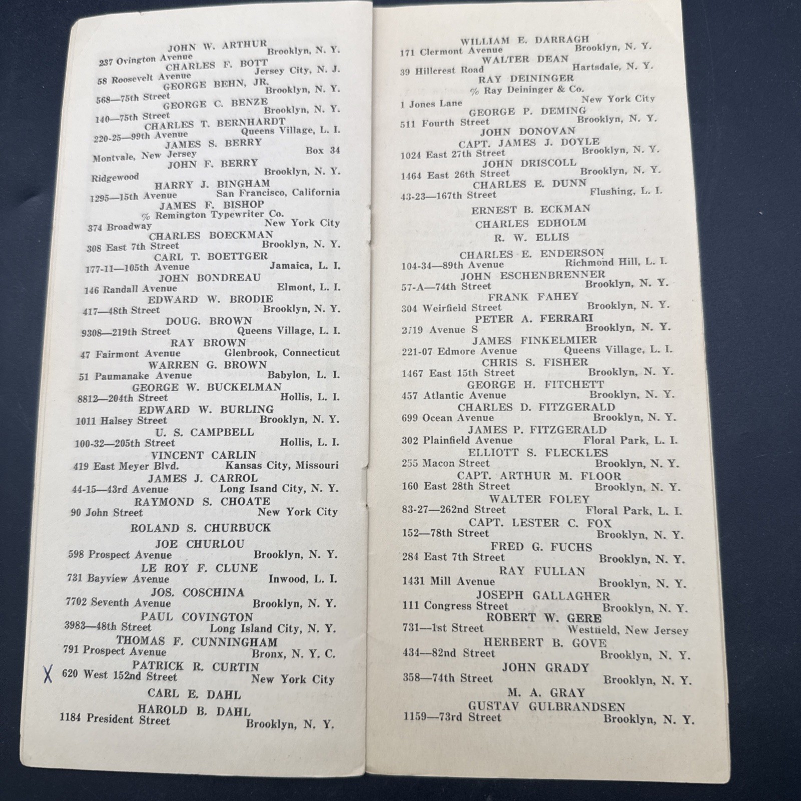 WWI 105th Field Artillery Battery B Guidon Yearbook menu reunion 27th Division