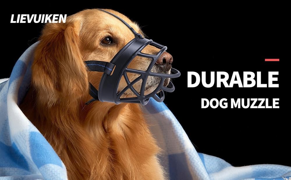 Dog Muzzle, Breathable Basket Muzzles for Small, Medium, Lar and X-Lar
