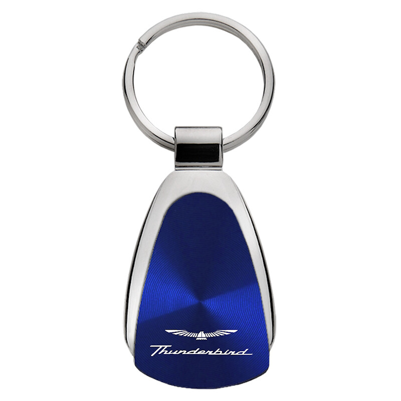 Ford Thunderbird Tear Drop Key Ring (Blue)