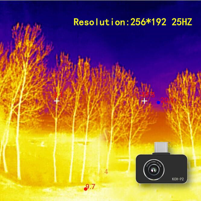 KCH-P2 Thermal Imaging IR Camera Imager 256*192 PCB Detection Android Smartphone