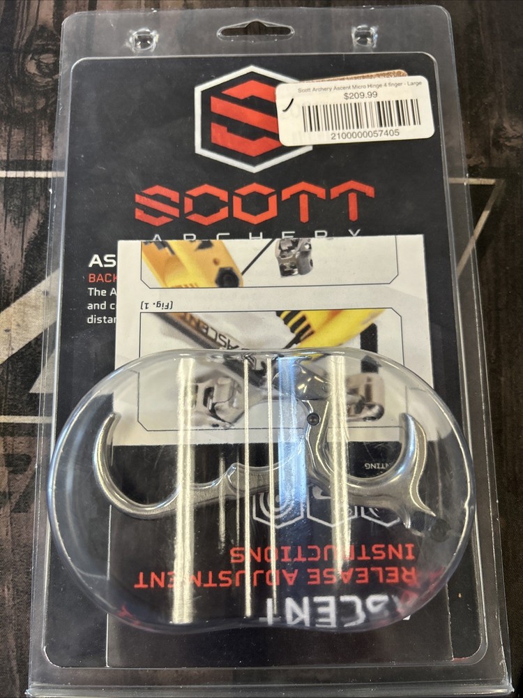 Scott Archery Ascent Micro Hinge Release - 4 finger-Large - 6013-4L