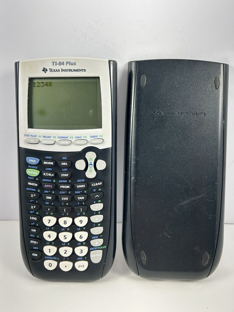 Texas Instruments TI-84 Plus Graphing Calculator Black Tested & Working
