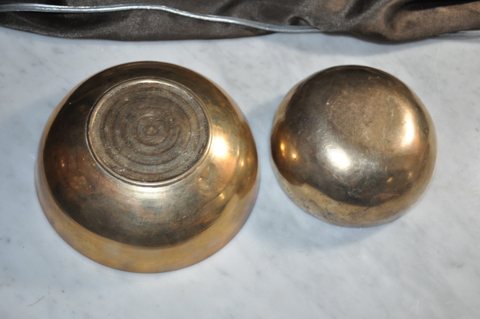 Tibetan Singing Brass Bowl Bowls Pair