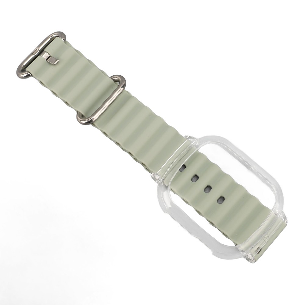 Silicone Replacement Wristband for with Transparent PC Frame Soft Strap