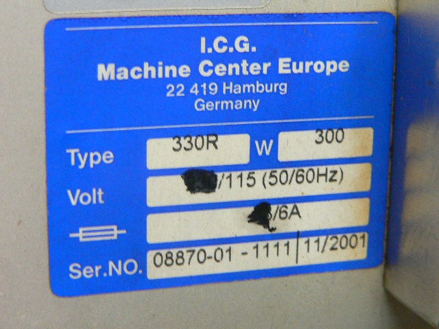 Icg Machine Center Europe 330R Wire Processing Unit