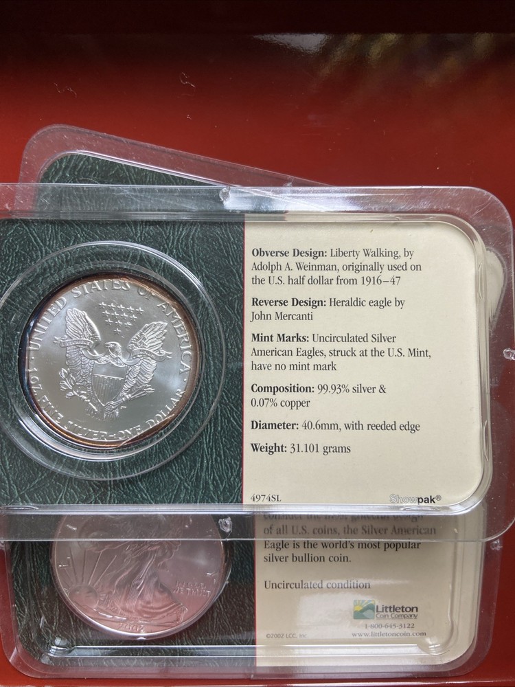 Silver American Eagle 2002