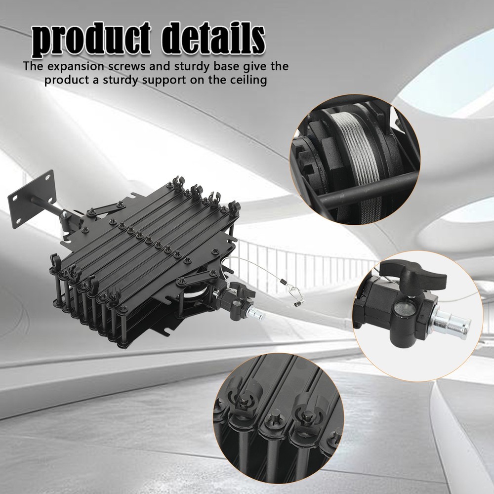 Drop Photography Ceiling Rail Ceiling-Mounted for Studio 10kg Load Bear