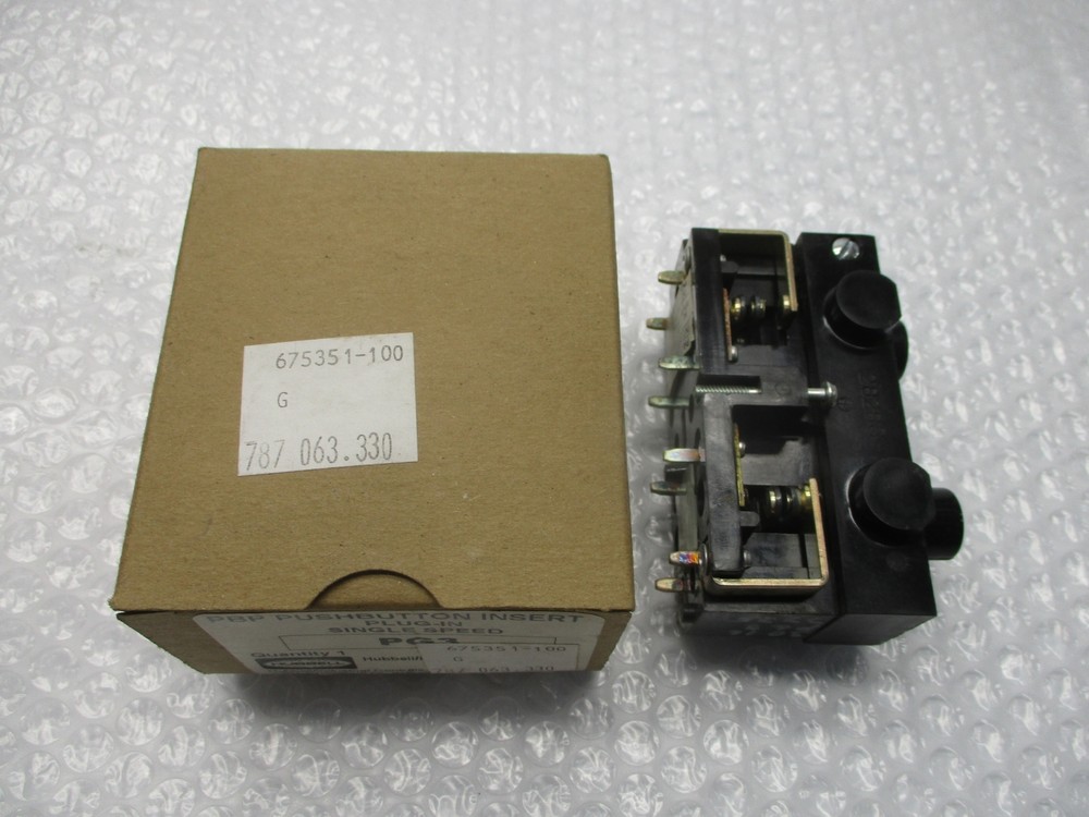 HUBBELL PG3 PUSHBUTTON INSERT NSMP