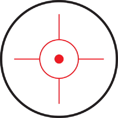 VISM Red Dot 4 Reticle Reflex Sight Site Optic BLACK Weaver Mount