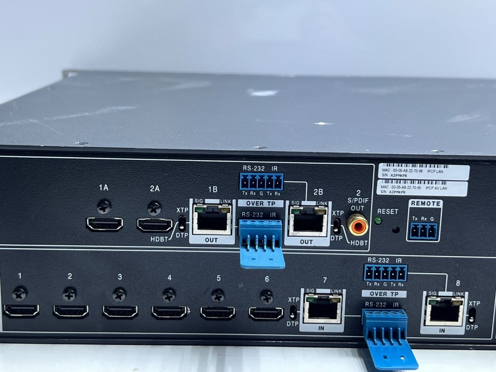 Extron DTP Crosspoint 82 4K Digital Presentation Matrix