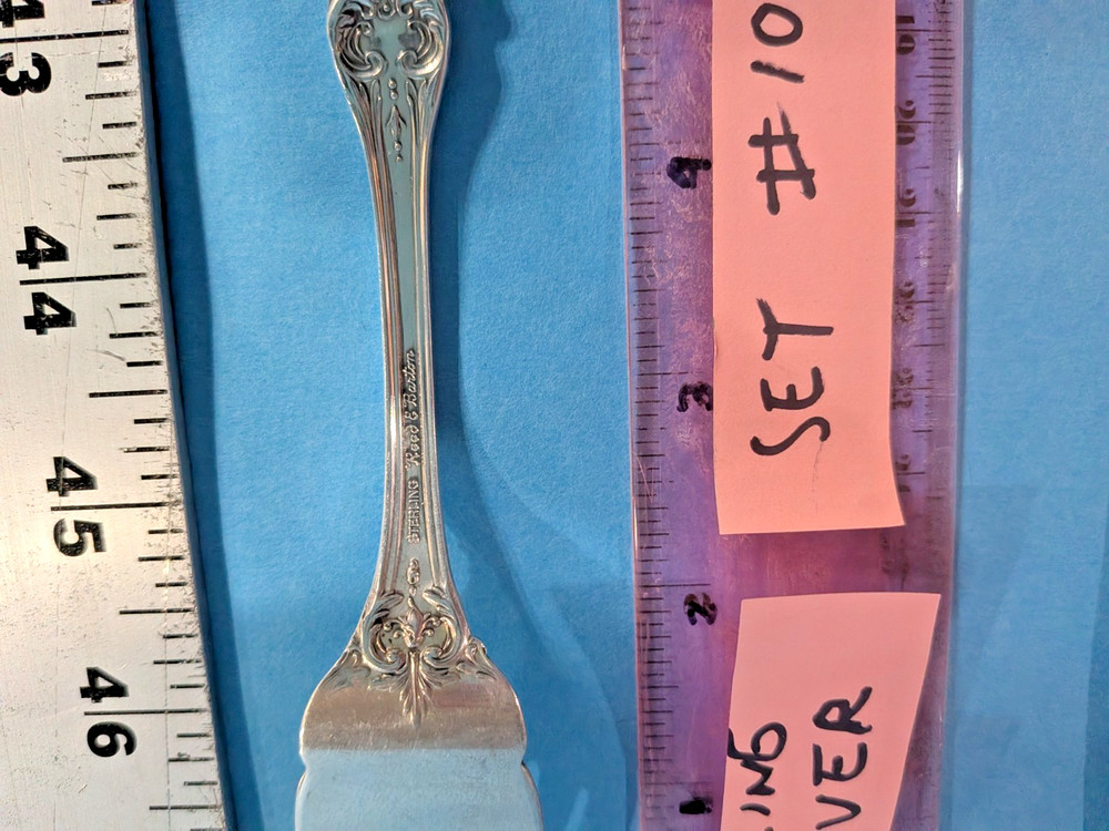 REED & BARTON LUXURY STERLING SILVER 4PC PLACE SETTING SET #10