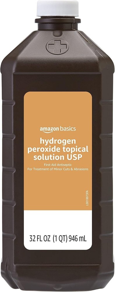 Amazon Basics Hydrogen Peroxide Topical Solution USP, First Aid Antiseptic for