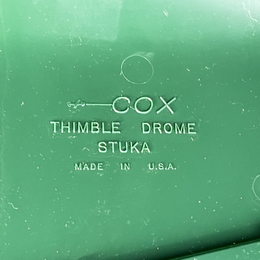 Rare Cox Thimble Drome STUKA Dive Bomber Model Airplane