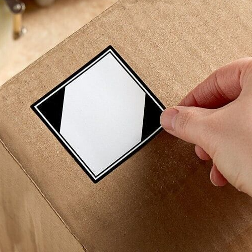 500 per roll, LIMITED QUANTITY ORM-D DOT 2x2 Warning Sticker Label, black/white