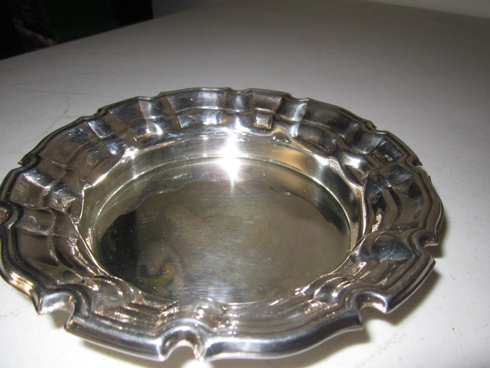 Vintage TOWLE Old Master Silver Plated Wine Champagne Bottle COASTER Cork Insert