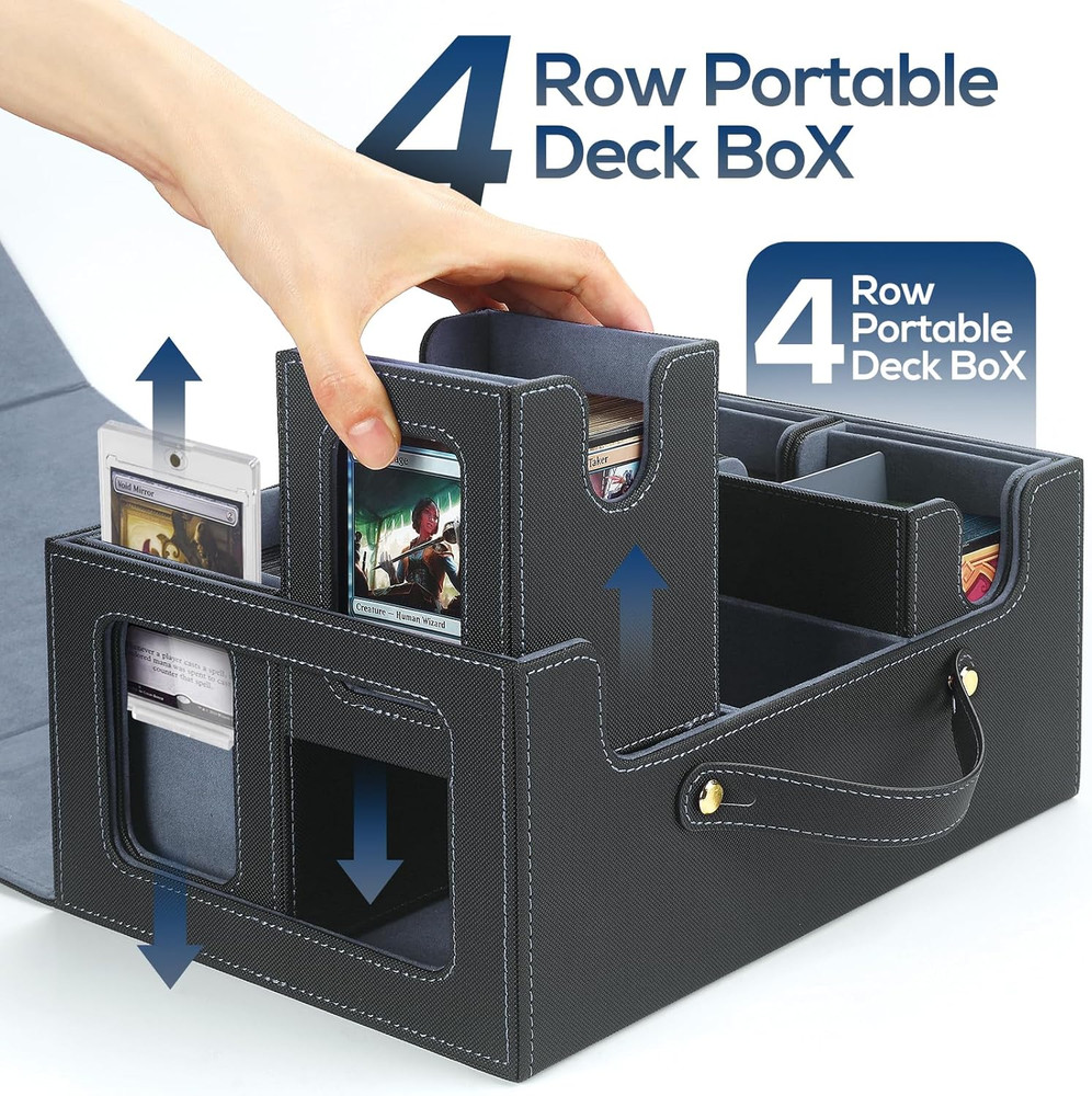 Trading Card Storage Box for MTG, MTG Commander Deck Box，Multi-Purpose Deck Case