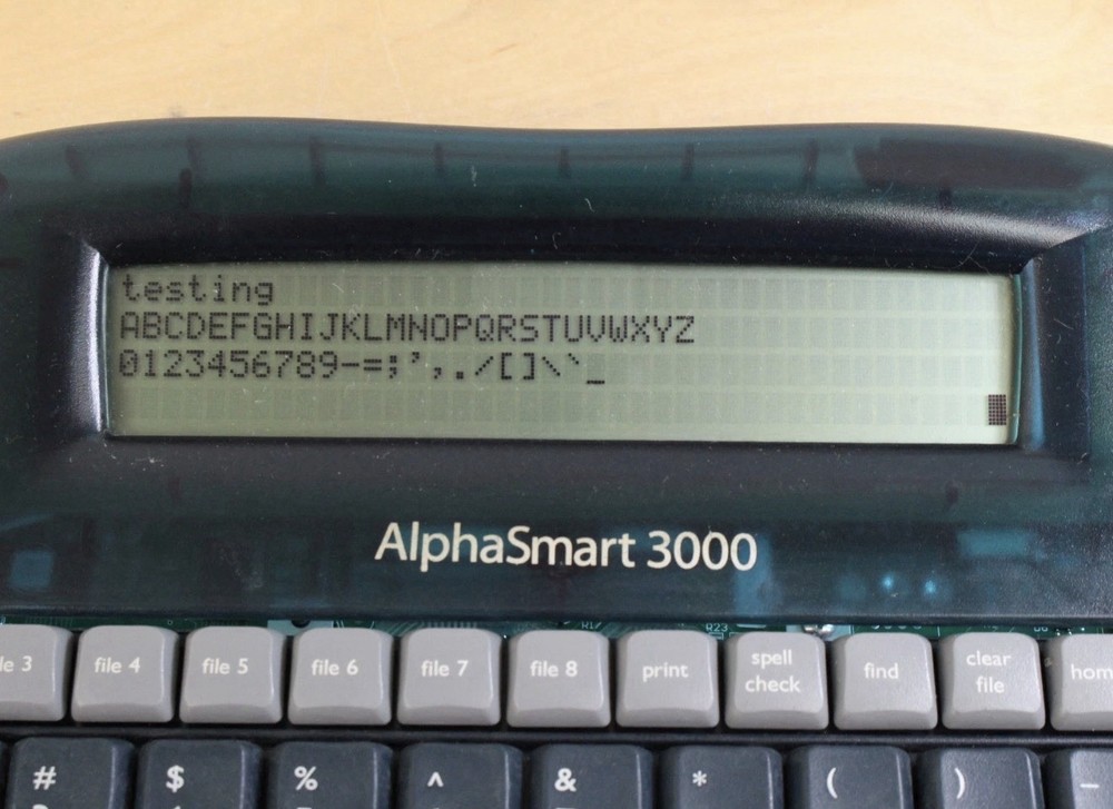 AlphaSmart 3000 Portable Digital Word Processor Typewriter - Tested & Working