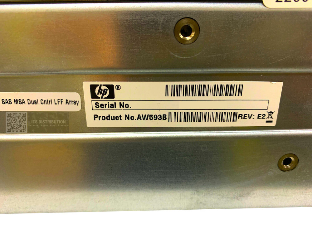 AW593B I HP StorageWorks 582938-002 P2000 G3 DAS Dual Controller AW592B Array